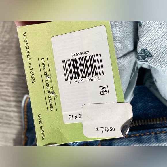 New Levi Jeans Men’s Skinny Taper 31x30 - Picture 12 of 12